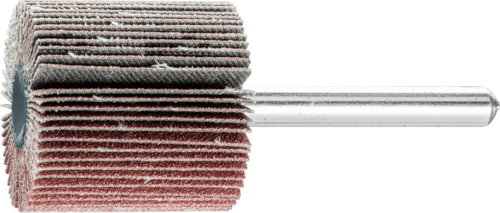 PFERD Fächerschleifer Ø30x15 mm K60 Korund für Grob- bis Feinschliff, Schaft-Ø 6 mm