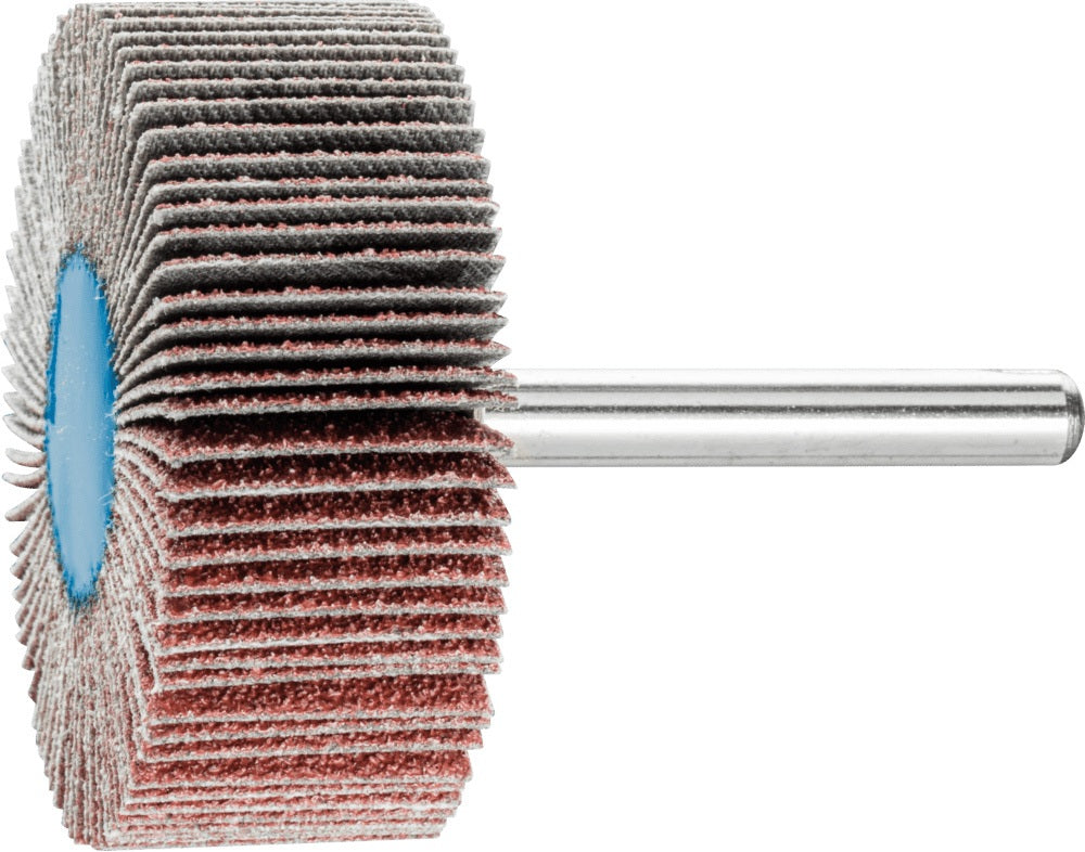 PFERD Fächerschleifer Ø30x15 mm K60 Korund für Grob- bis Feinschliff, Schaft-Ø 6 mm