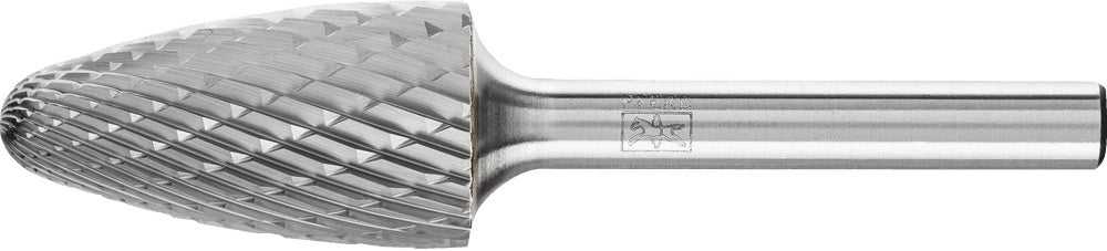 PFERD Frässtift RBF Hartmetall 6 mm Kopf-Ø 18 mm Schaft-Ø 6 mm Verzahnung 3 PLUS