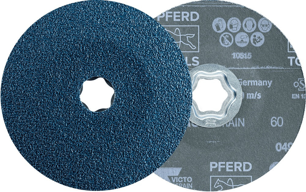 PFERD TOOLS Fiberscheibe Combiclick VICTOGRAIN Ø125 mm K36 – 25 Stück