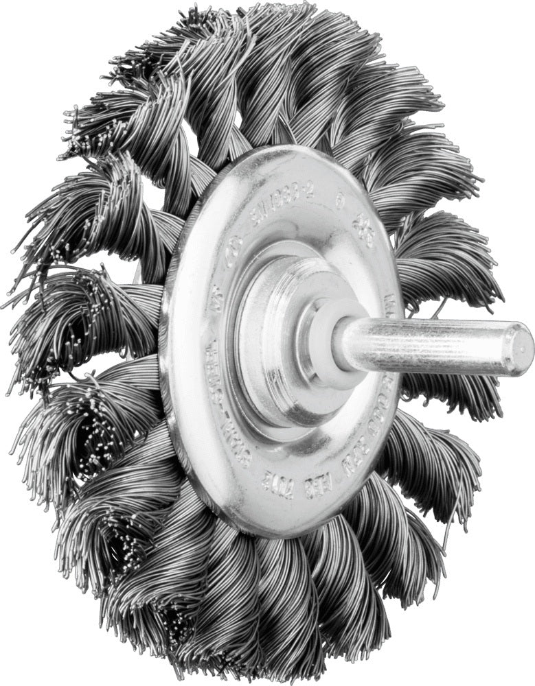 PFERD TOOLS Rundbürste RBG 7012/6 ST 0,35 – Gezopfte Drahtbürste Ø 76 mm für Schweißnahtbearbeitung