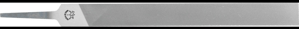 PFERD Werkstattfeile DIN 7261 L.100mm Q.12x2,5mm Hieb 1 Flachstumpf – Form A, für Stahl, Guss, Aluminium
