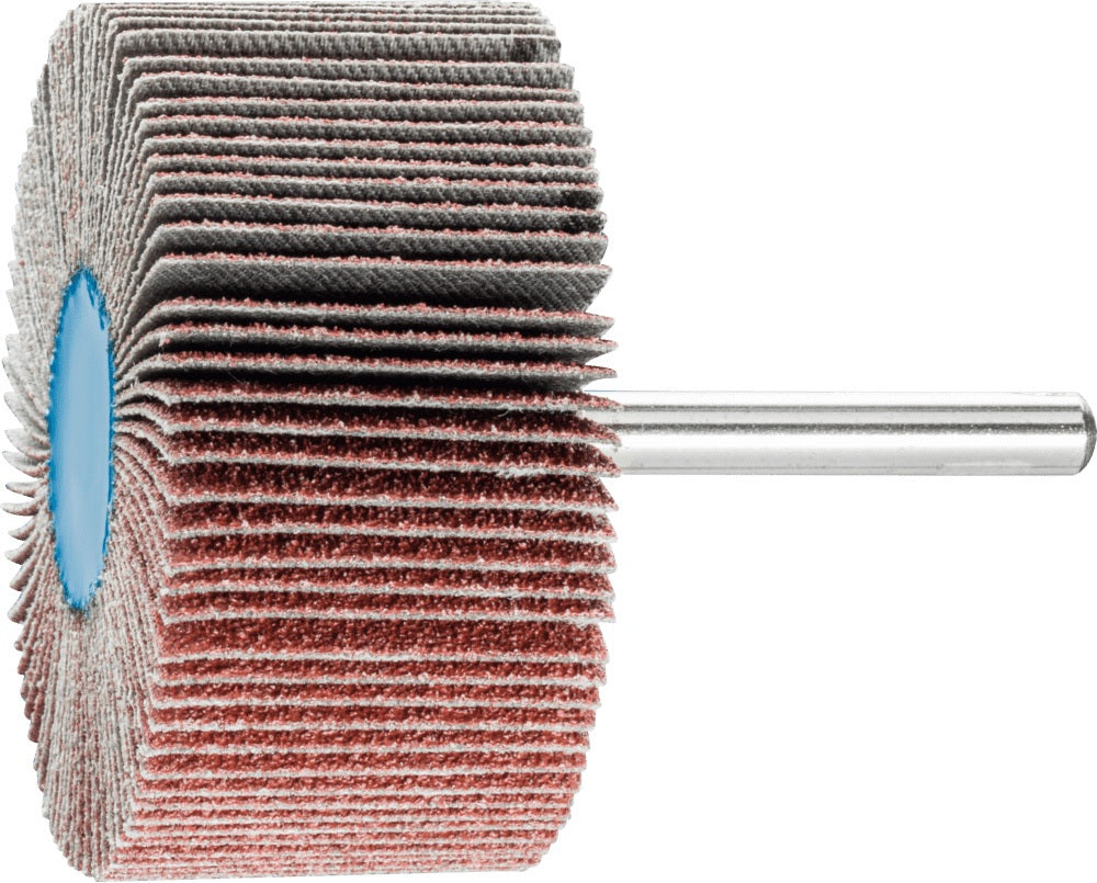 PFERD Fächerschleifer Ø30x15 mm K60 Korund für Grob- bis Feinschliff, Schaft-Ø 6 mm