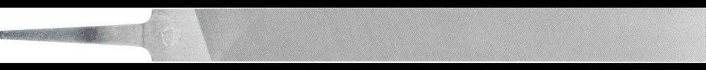 PFERD Werkstattfeile DIN 7261 L.100mm Q.12x2,5mm Hieb 1 Flachstumpf – Form A, für Stahl, Guss, Aluminium