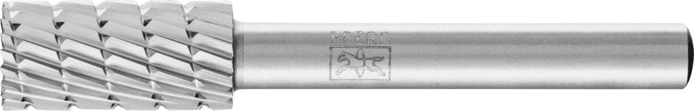 PFERD HSS-Frässtift ZYAS 6 mm Zylinderform mit Stirnverzahnung, Schaft-Ø 6 mm
