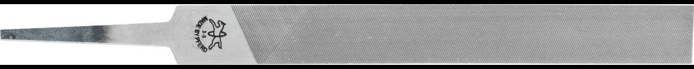 PFERD Werkstattfeile DIN 7261 L.100mm Q.12x2,5mm Hieb 1 Flachstumpf – Form A, für Stahl, Guss, Aluminium