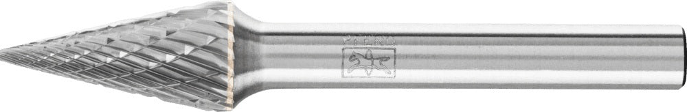 PFERD Frässtift SKM Hartmetall 6 mm Spitzkegelform Verzahnung 3 PLUS