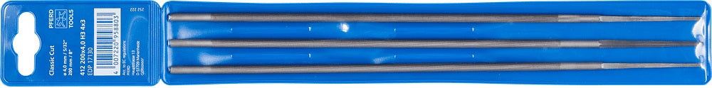 PFERD TOOLS Kettensägenfeile 200 mm 4 mm Spiralhieb – 3 Stück