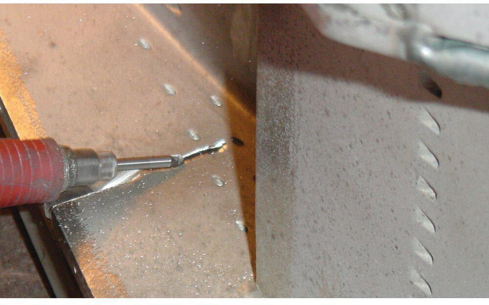 PFERD Kleinfrässtift Form F KUD 3 mm Hartmetall Verzahnung 3 PLUS