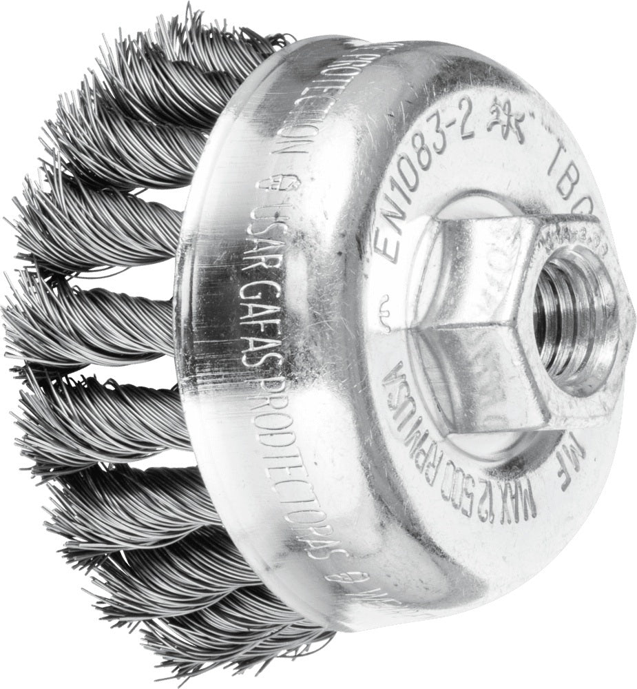 PFERD Topfbürste POS TBG ST Ø65mm M14 Stahldraht 0,35mm für Winkelschleifer