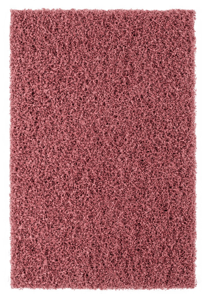 PFERD POLINOX Handpad 224x154 mm Körnung 80 rotbraun – Für Feinstschliff und Reinigung