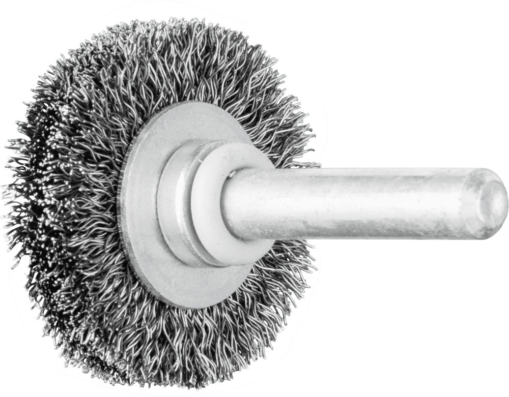 PFERD Rundbürste RBU ST D.30mm Drahtstärke 0,2mm STA 9mm – Stahldrahtbürste für Bohrmaschine