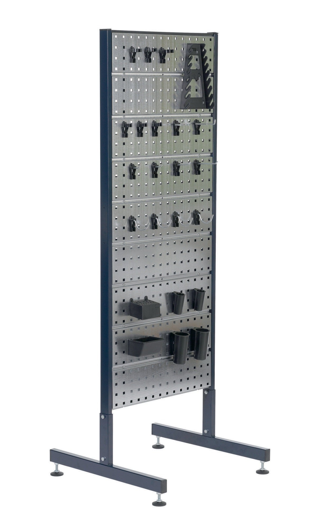 RAACO Doppelstativ mit 6 Lochplatten, beidseitig, 1600 mm, für Werkzeughaken