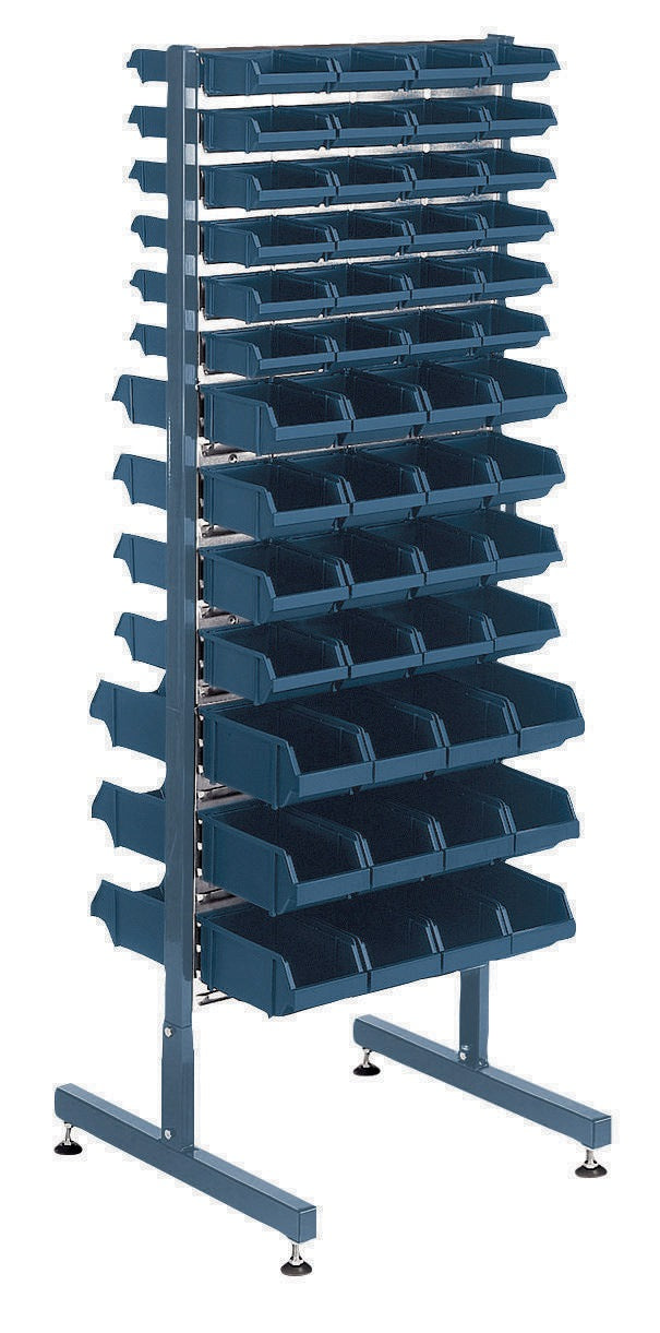 RAACO Doppelstativ Bodenstativ 1600 mm für Sichtboxen – B 571 x T 570 mm