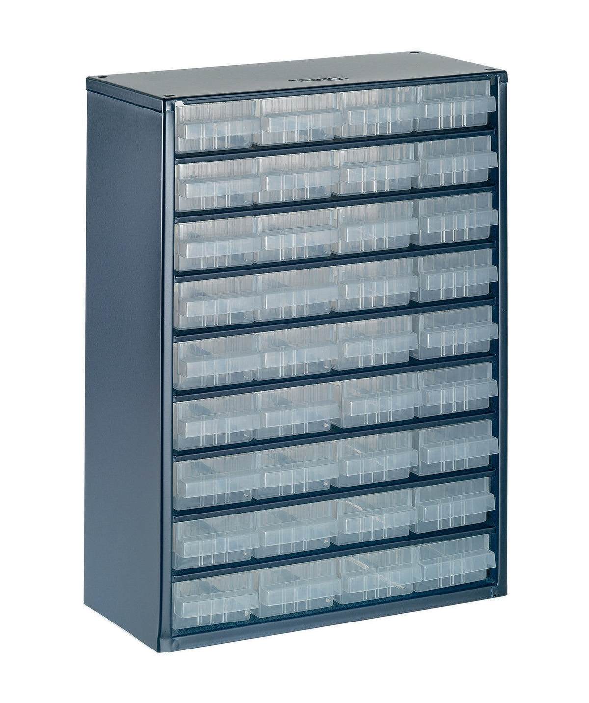 RAACO Kleinteilemagazin Stahlmagazin 936-01 mit 36 Schubladen, 306x150x417 mm, Stahlblech dunkelblau