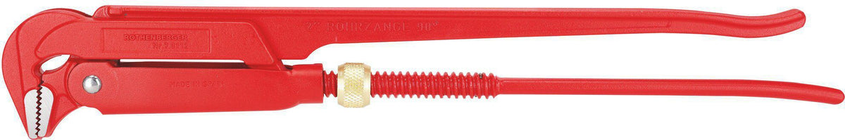 ROTHENBERGER Rohrzange 90° 300 mm – Chrom-Vanadium-Stahl, für Rohre bis 1 Zoll