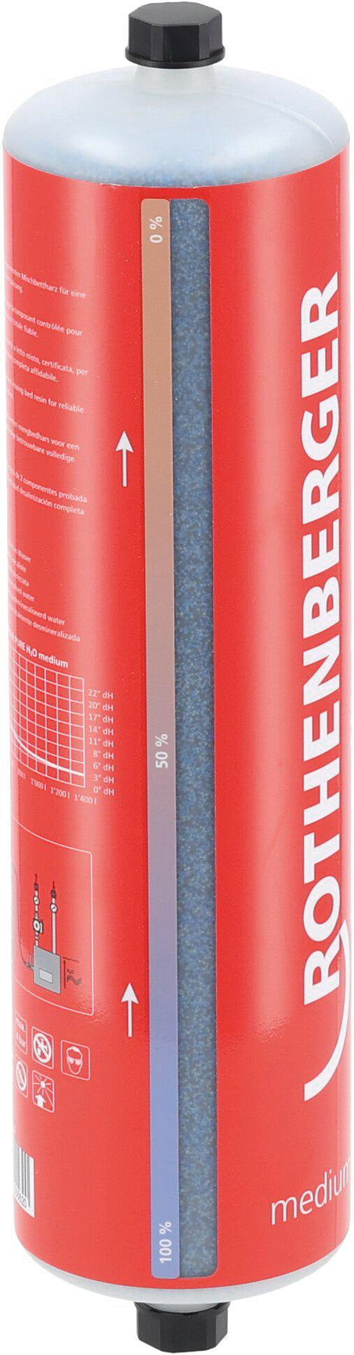 ROTHENBERGER Demineralisierungskartusche PURE H2O L – 7000 l, normgerecht nach VDI 2035, SWKI, Ö-Norm
