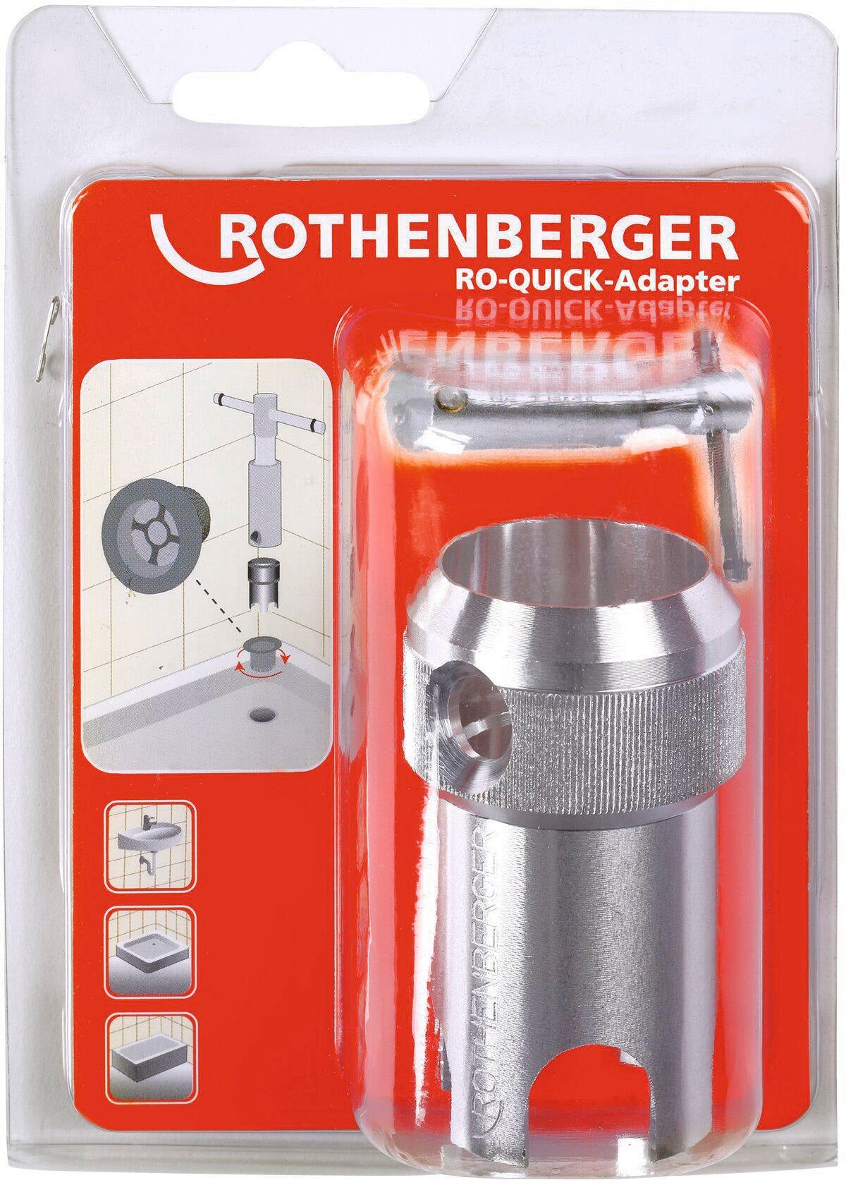 ROTHENBERGER Adapter RO-QUICK L.75mm – Drehfester Ventileinschraubwerkzeug-Adapter