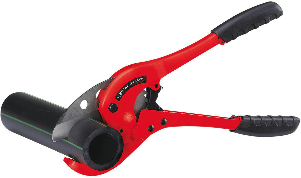 ROTHENBERGER ROCUT® TC 63 Professional Kunststoffschere für PP/PE/PB/PEX/PVDF Rohre 0-63 mm
