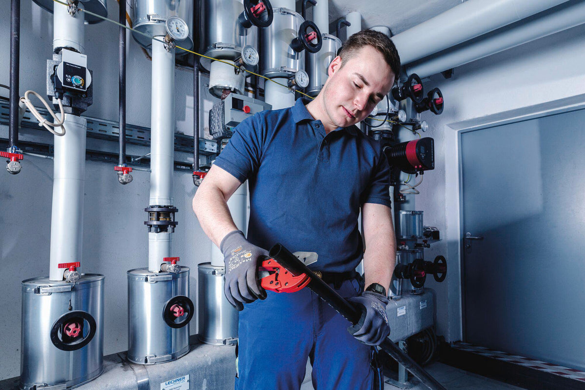 ROTHENBERGER ROCUT® TC 63 Professional Kunststoffschere für PP/PE/PB/PEX/PVDF Rohre 0-63 mm