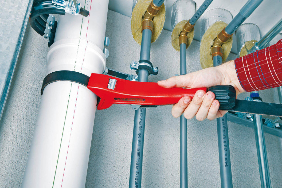 ROTHENBERGER Gurtrohrzange EASYGRIP für Kunststoffrohre Ø 20-160 mm, 6″