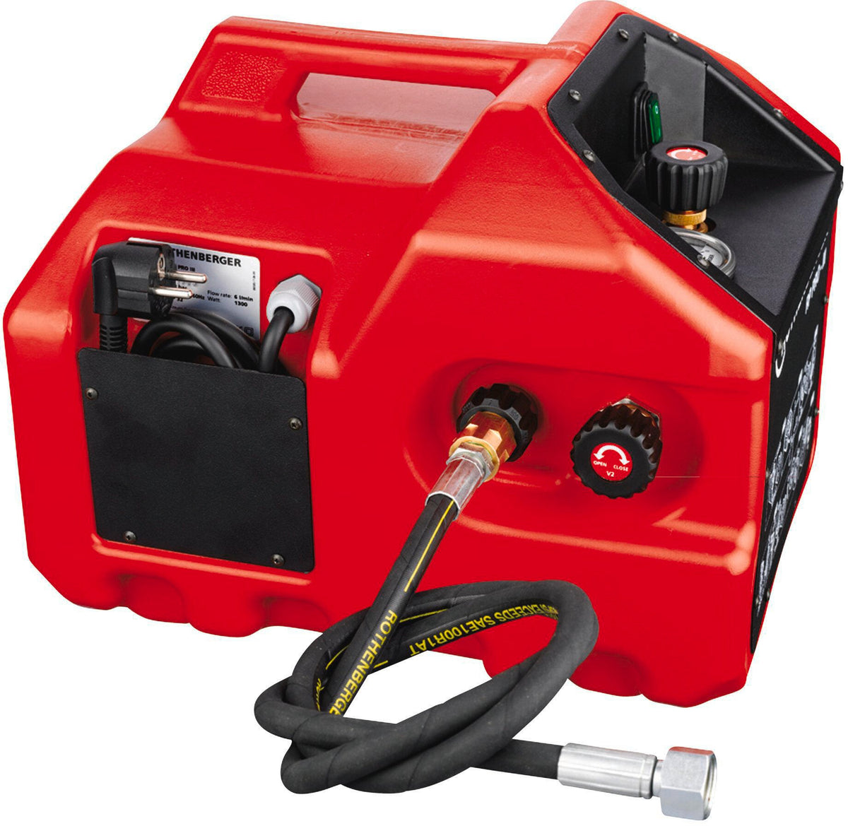 ROTHENBERGER Prüfpumpe RP PRO III 0-40 bar R 1/2 Zoll – Elektrische Befüll- und Prüfpumpe