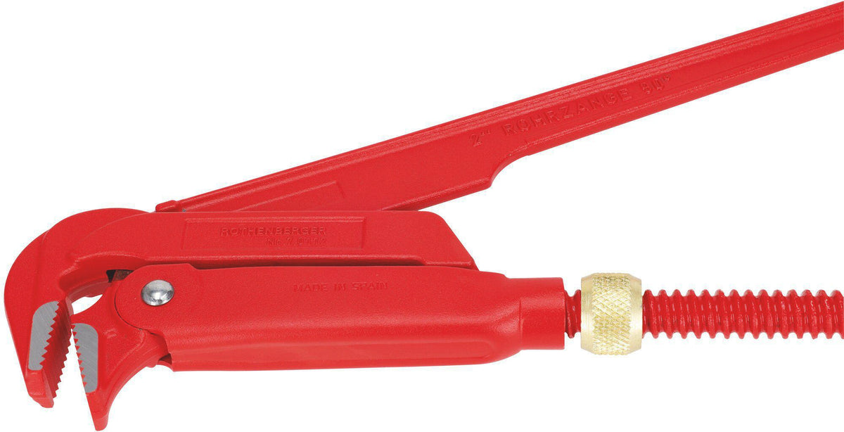 ROTHENBERGER Rohrzange 90° 300 mm – Chrom-Vanadium-Stahl, für Rohre bis 1 Zoll