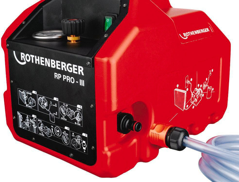 ROTHENBERGER Prüfpumpe RP PRO III 0-40 bar R 1/2 Zoll – Elektrische Befüll- und Prüfpumpe