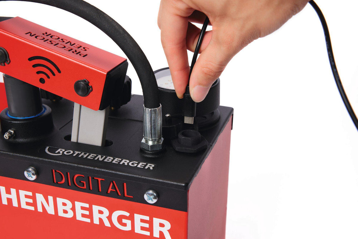 ROTHENBERGER Prüfpumpe RP 50 digital 0-30 bar R 1/2″ mit DURAMANT Beschichtung