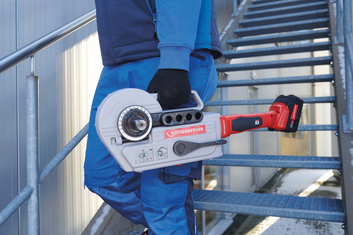 ROTHENBERGER ROBEND 4000 E Akku-Rohrbiegegeräteset 1/2-1 1/8 Zoll CAS