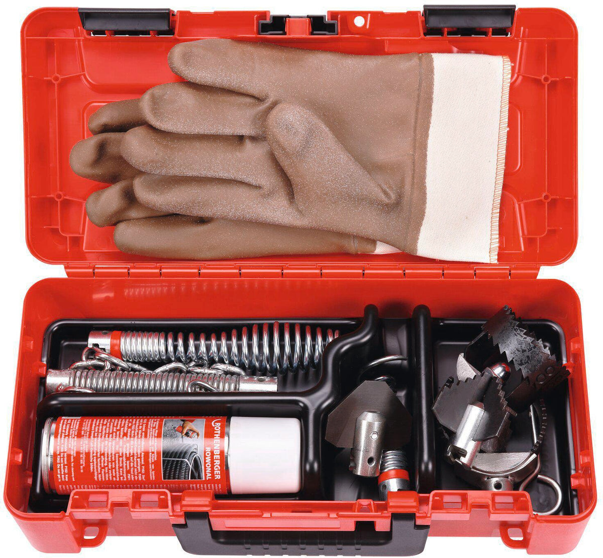 ROTHENBERGER Werkzeugset L 11-teilig für R600/R650/R750 – Profi-Set für Rohrreinigung