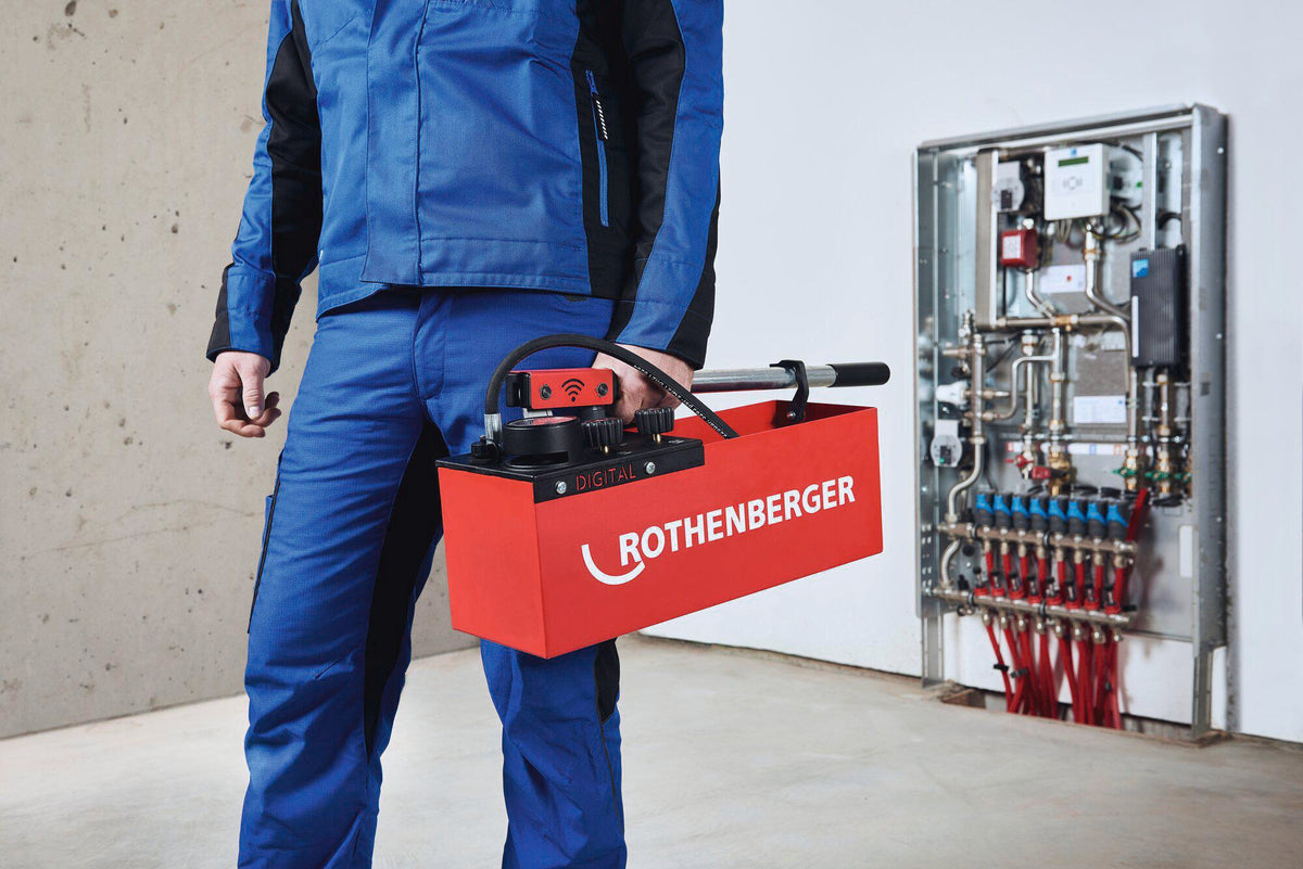 ROTHENBERGER Prüfpumpe RP 50 digital 0-30 bar R 1/2″ mit DURAMANT Beschichtung