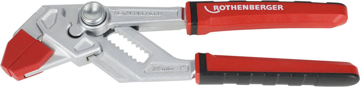 ROTHENBERGER ROFAST Zangenschlüssel 185 mm, Spannweite 0-40 mm, 1K-Griff, inkl. Schonbacken