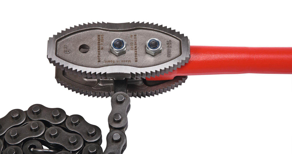 ROTHENBERGER Kettenrohrzange HEAVY DUTY 940 mm für Rohre bis 4 Zoll