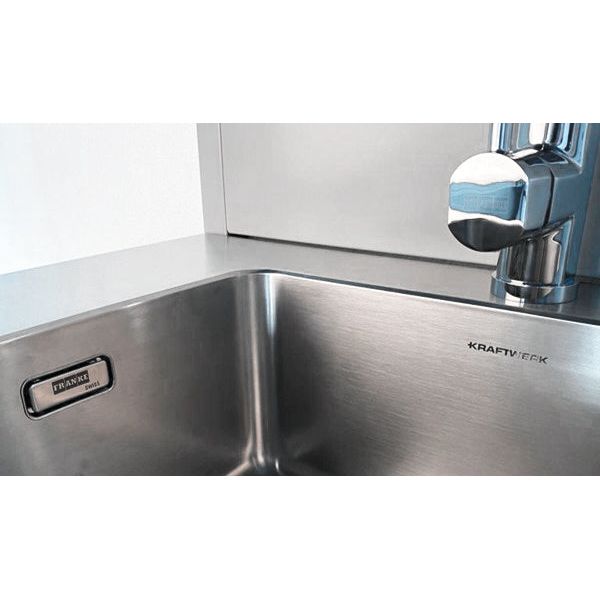 Kraftwerk Mobilio Werkstatteinrichtung, Werkbank Unterschrank mit Spülbecken, Lochwand und Edelstahl-Ausstattung