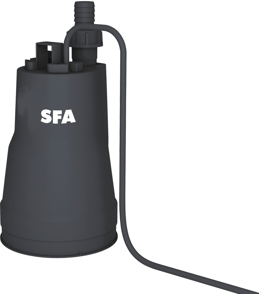 SFA SANIPUDDLE Flachsaugpumpe – Edelstahl & PP, für Klarwasser, 5,5 m³/h