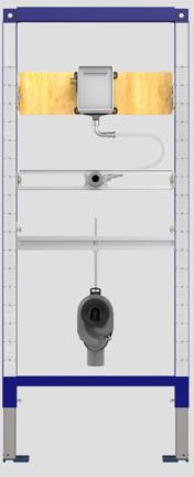 SANIT Urinal-Element INEO Kartuschentechnik 1120/525 vormontiert für Vorwandinstallation