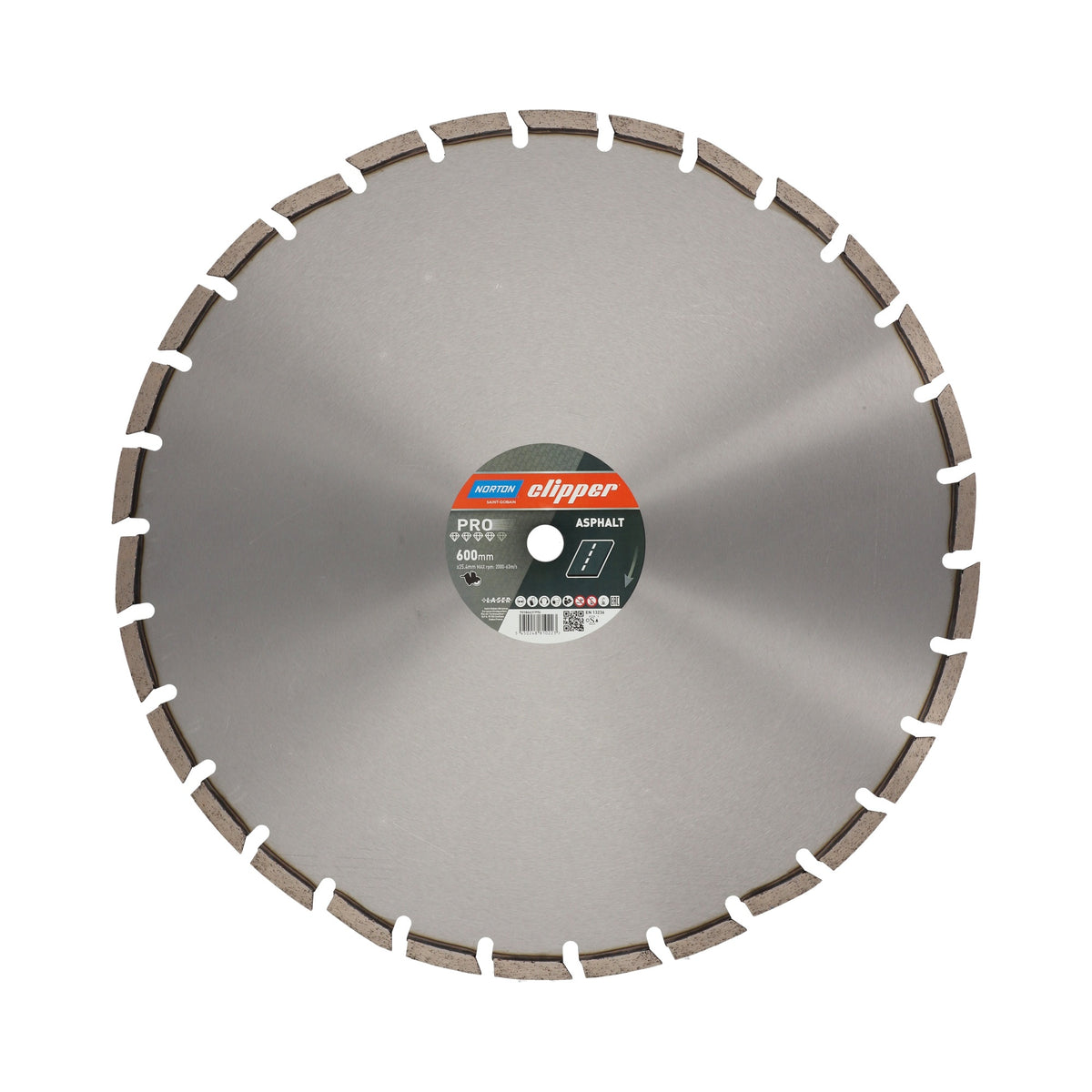 NORTON CLIPPER Diamanttrennscheibe Pro Asphalt II 300 mm, 12 mm Segmente, für Trennschleifer
