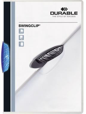 DURABLE Klemmmappe SWINGCLIP 226001 DIN A4 transparent mit schwenkbarer Klemme