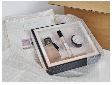 AIRCAP Luftpolsterfolie 40cmx5m PE transparent 30% recycelt – Sperrschicht Polsterschutz