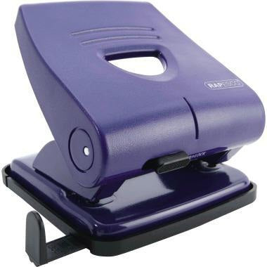Rapesco Locher 827-P PF827PB2 – 2-fach Locher für 30 Blatt, schwarz