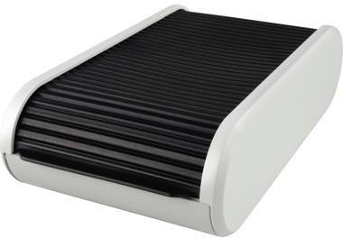 HELIT Visitenkartenbox the personal H6218090 für 300 Karten, A-Z Register, schwarz/weiß