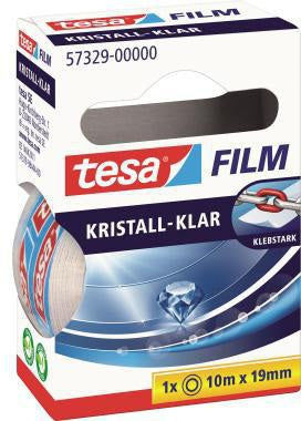 tesa tesafilm kristall-klar 57316 – 15 mm x 33 m, unsichtbares Klebeband, Made in Germany