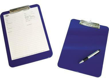 WEDO Klemmbrett 57601 A4 22,7x31,7cm schwarz – Stabile Schreibunterlage mit Metallklemme
