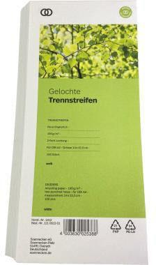 Soennecken Trennstreifen oeco 24 x 10,5 cm blau, 100 Stück, Recyclingkarton, Blauer Engel