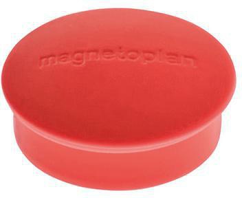 magnetoplan Magnet Discofix Mini 1664601 – 20 mm grau, 10 Stück, runde Ferrit-Magnete