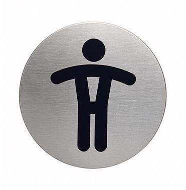 DURABLE Piktogramm PICTO 490423 WC Damen 83mm Aluminium Türschild