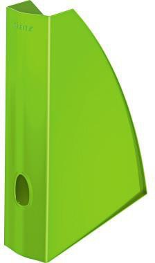 Leitz Stehsammler WOW 52771001 DIN A4 60mm Polystyrol perlweiß – Hochglänzender Schreibtisch-Organizer