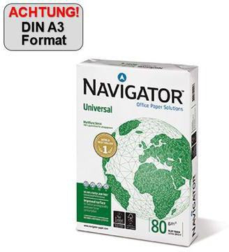 Navigator Kopierpapier Universal DIN A4 80g – 500 Blatt hochweißes Multifunktionspapier