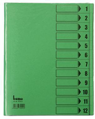 BENE Ordnungsmappe 84800BL DIN A4 12 Fächer intensivblau von LEITZ ACCO Brands – mit Sichtlöchern & Schutzumschlag